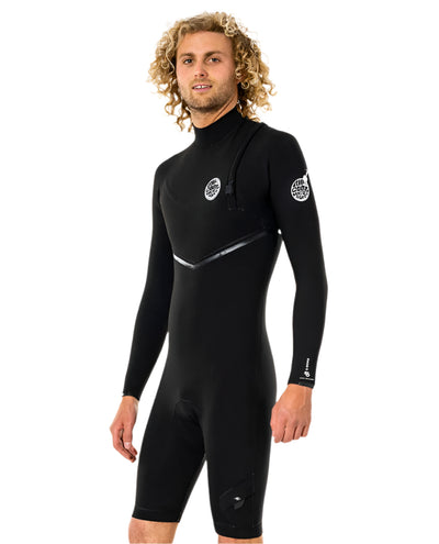 Rip Curl E Bomb Zip Free 22GB Long Sleeve Spring Suit - Mens - Black