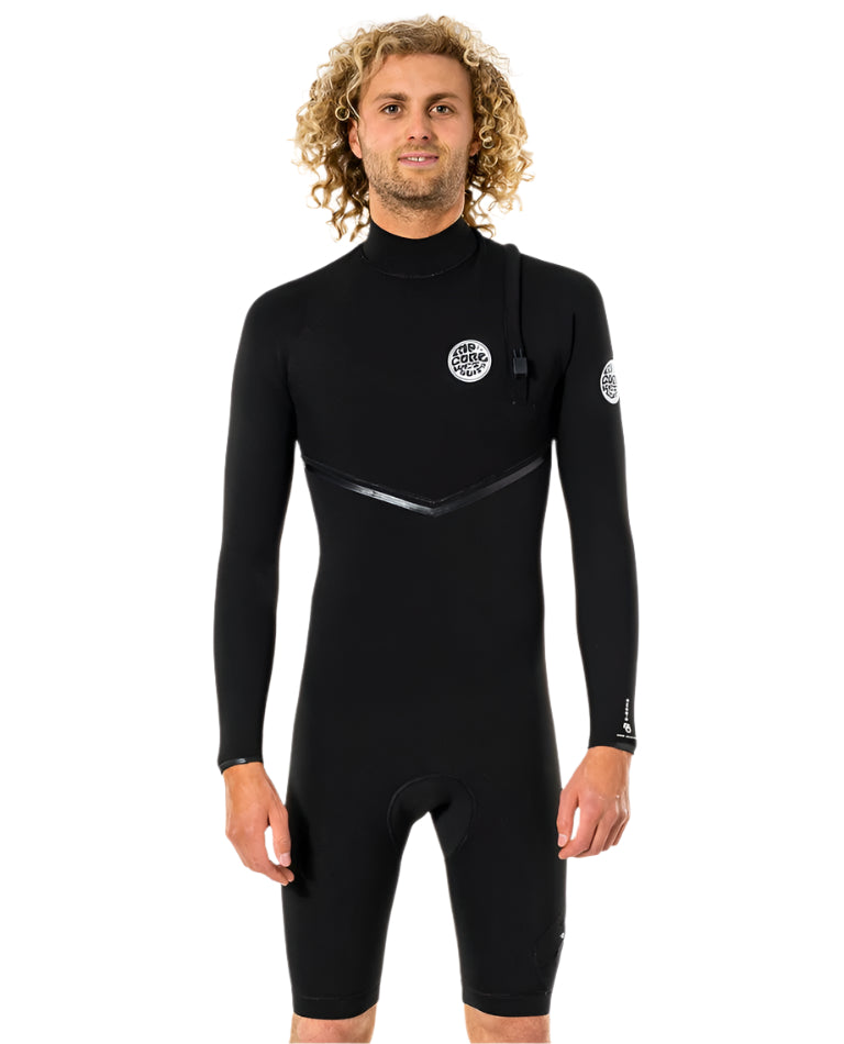 Rip Curl E Bomb Zip Free 22GB Long Sleeve Spring Suit - Mens - Black