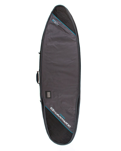Ocean & Earth Double Compact Shortboard Board Cover - Black Blue