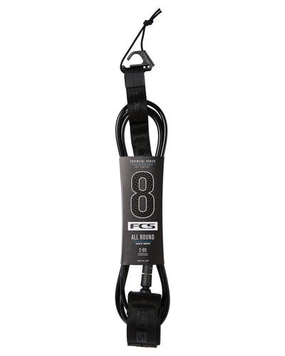 FCS 8ft All Round Essential Leash - Black