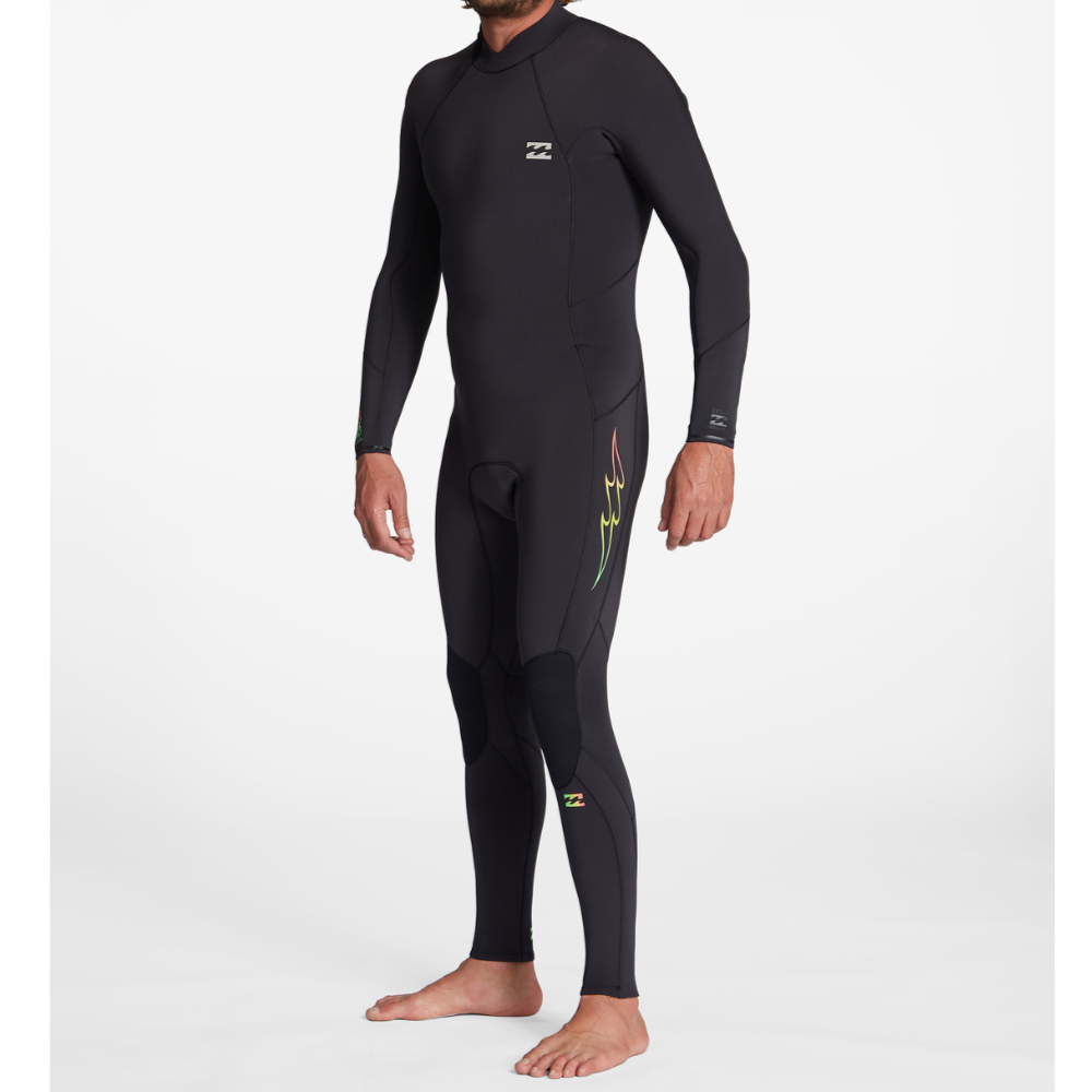 Billabong Absolute 302 Back Zip GBS Full Wetsuit Mens - Black Fade