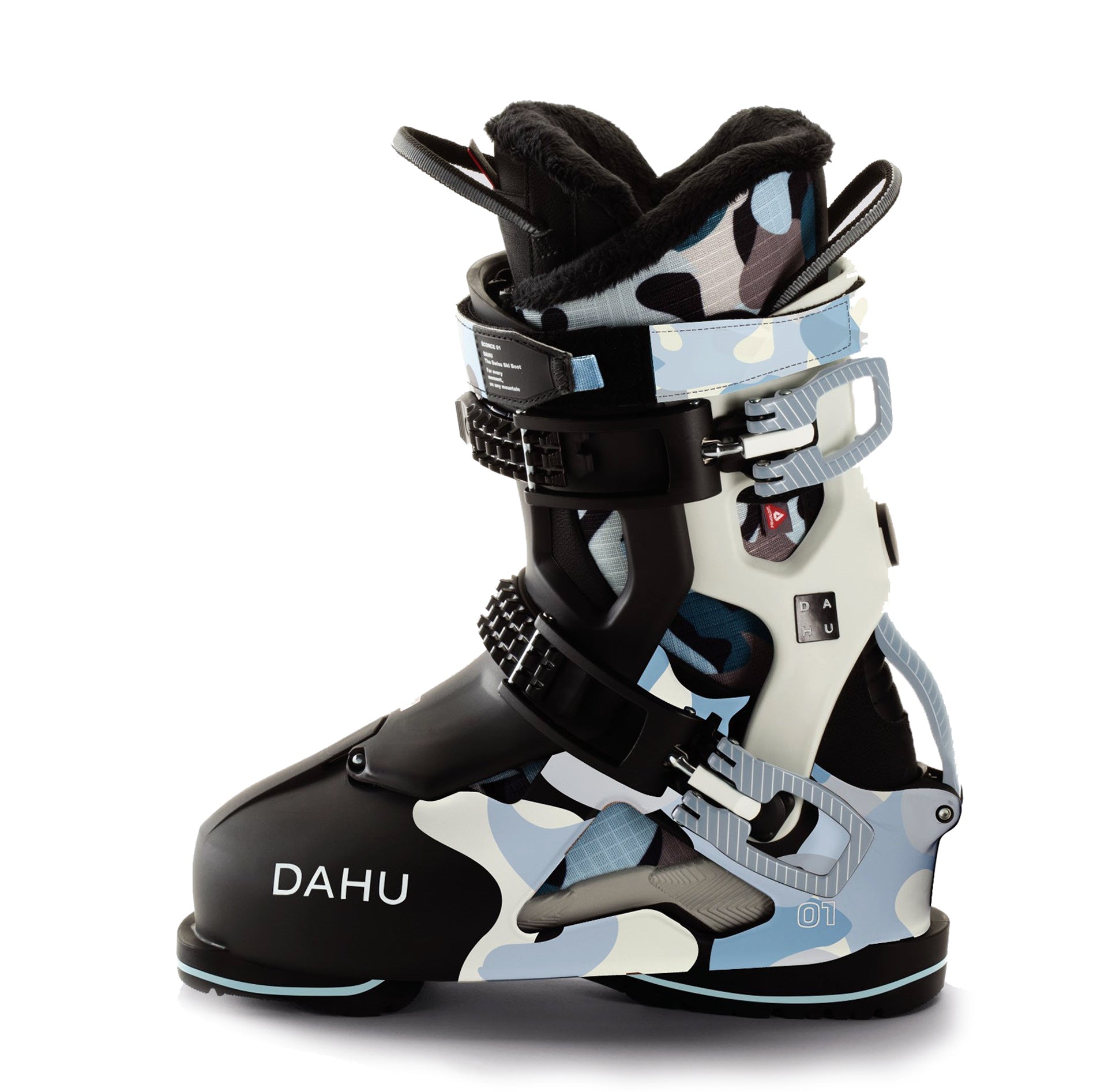 Dahu Ecorce 01 Womens Ski Boot - Black Blue Camo