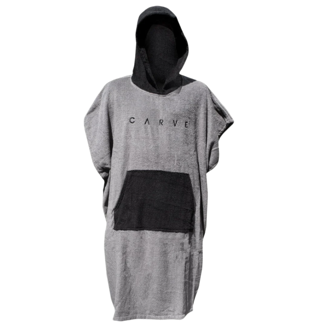 Carve Summer Storm Poncho towel - Kids - Silver/Black