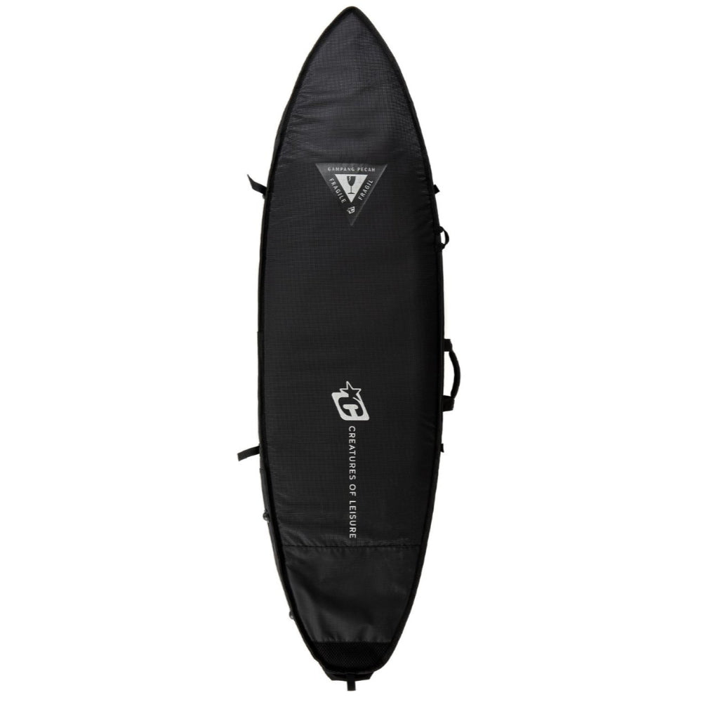 Creatures 6ft 7 Shortboard Triple DT2.0 Surfbag - Black Silver