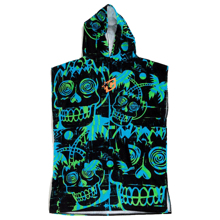 Creatures Grom Poncho Towel - Cyan Green