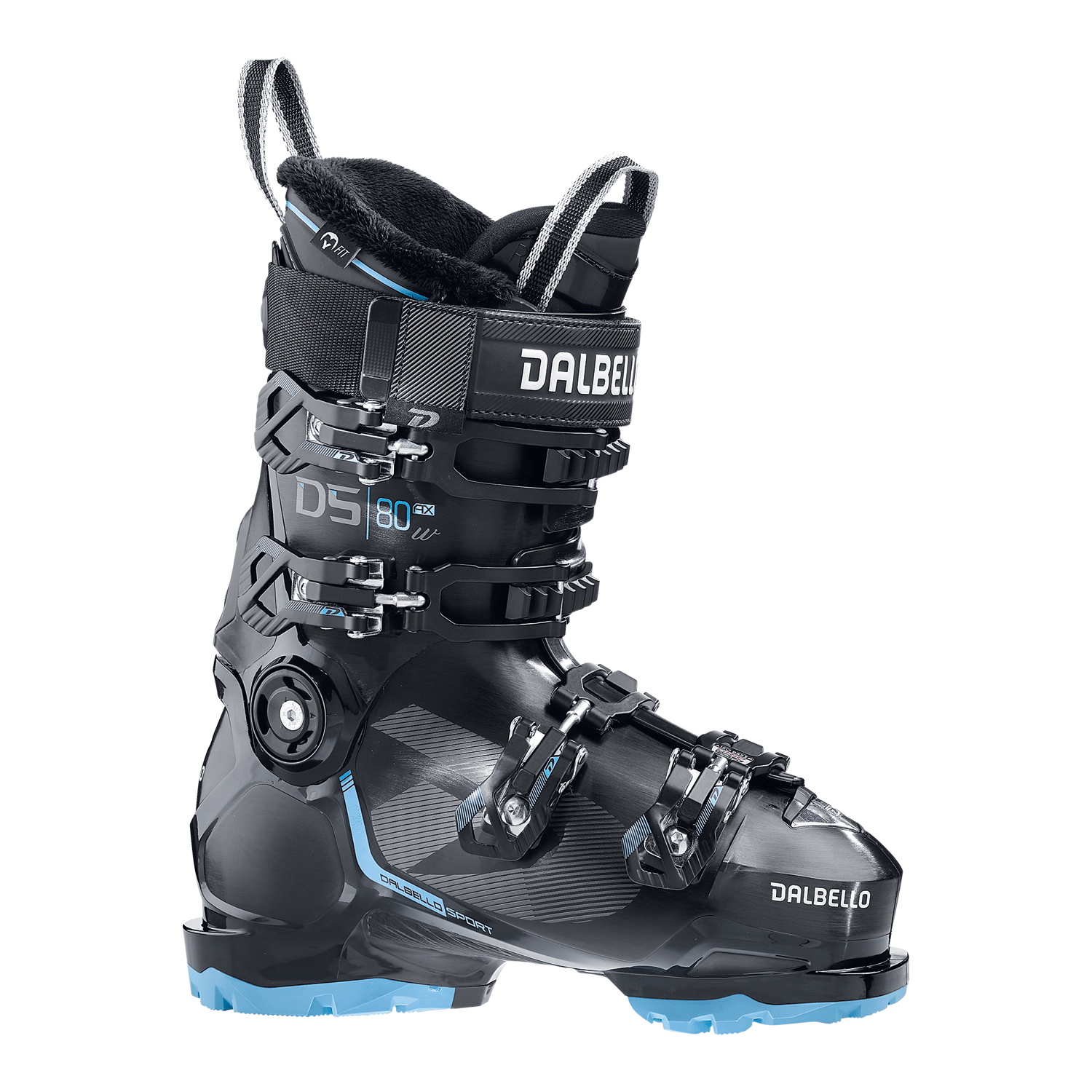 DALBELLO DS AX 80 Grip Walk Ski Boots - Womens Black/Pastel Blue