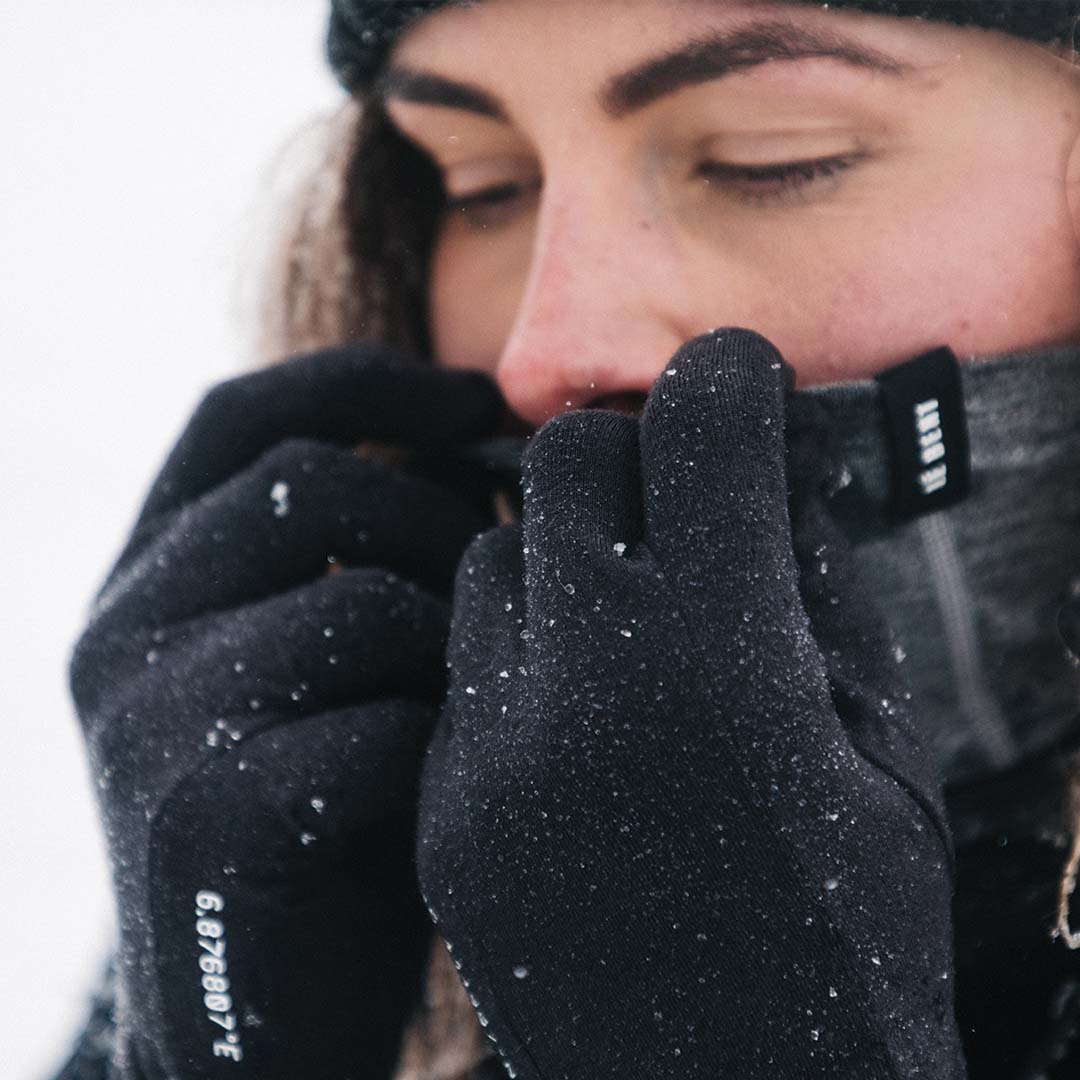 Le Bent Core Midweight Glove Liner - Dark Cloud