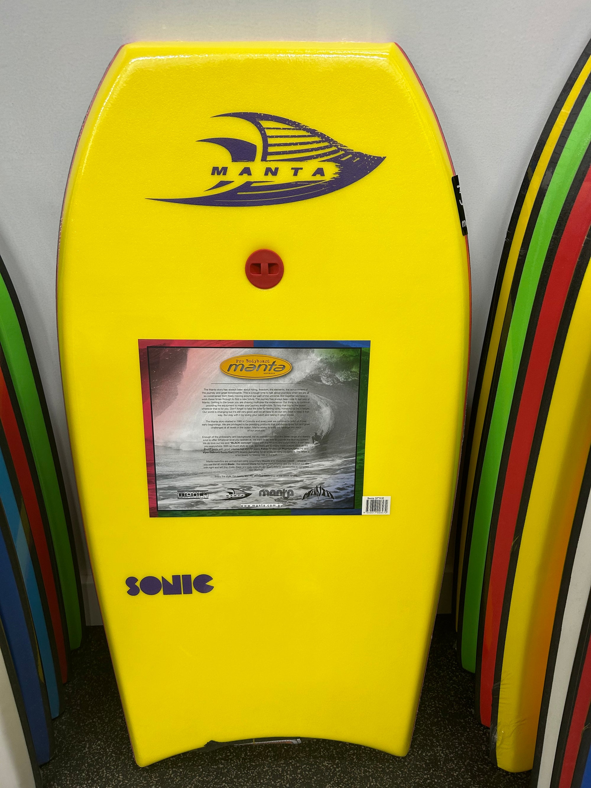 Manta Sonic 42 Bodyboard - Yellow