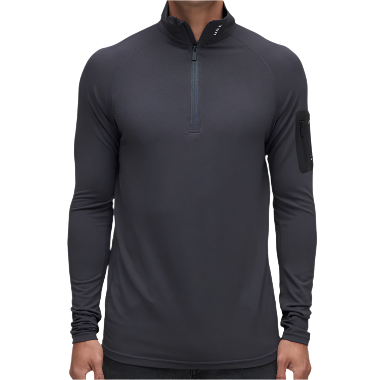 Le Bent Core Midweight 1/4 Zip Mens - Dark Cloud
