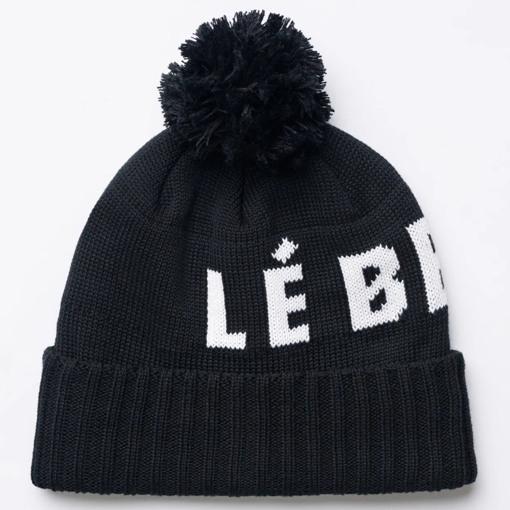 Le Bent Logo Pom Pom Beanie - Black