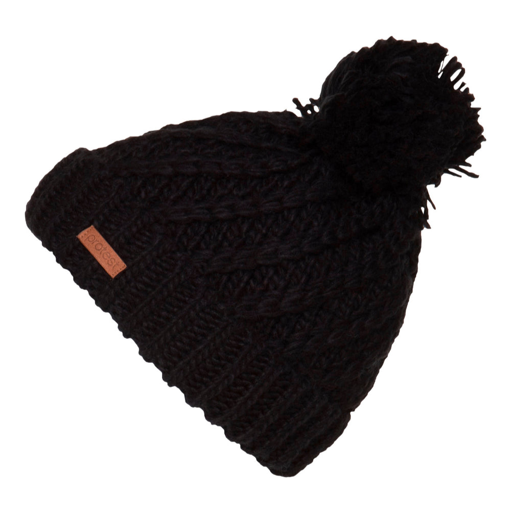 Protest Paisley Beanie - True Black