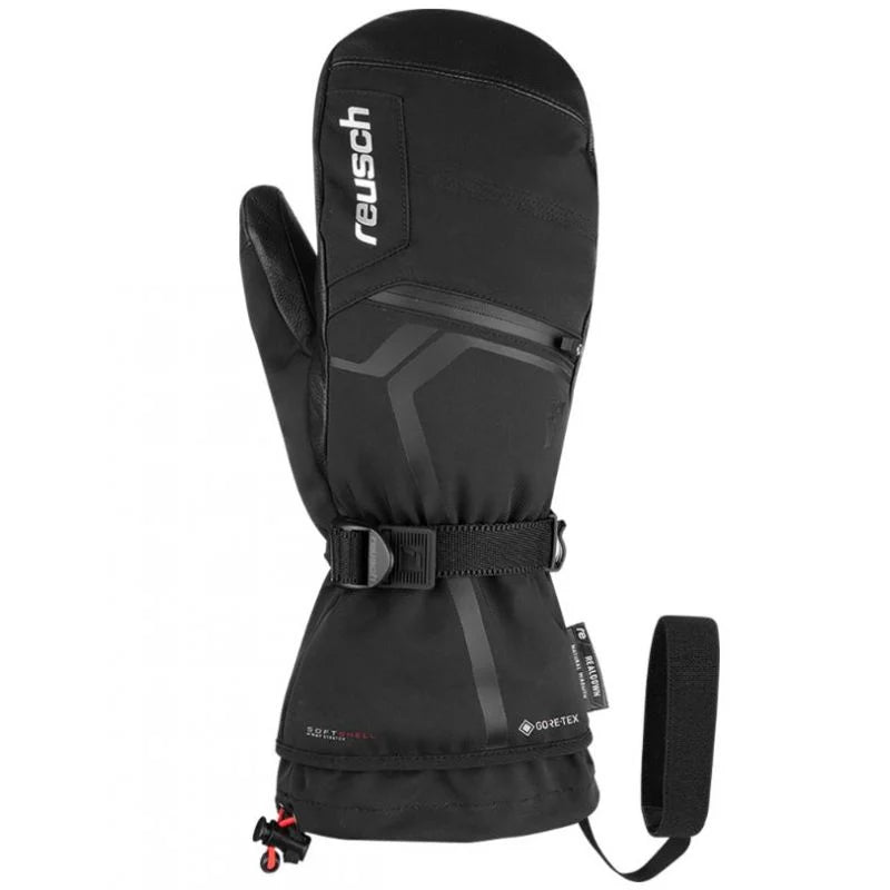 Reusch Down Spirit Gore Tex Mens Mitten - Black/Silver