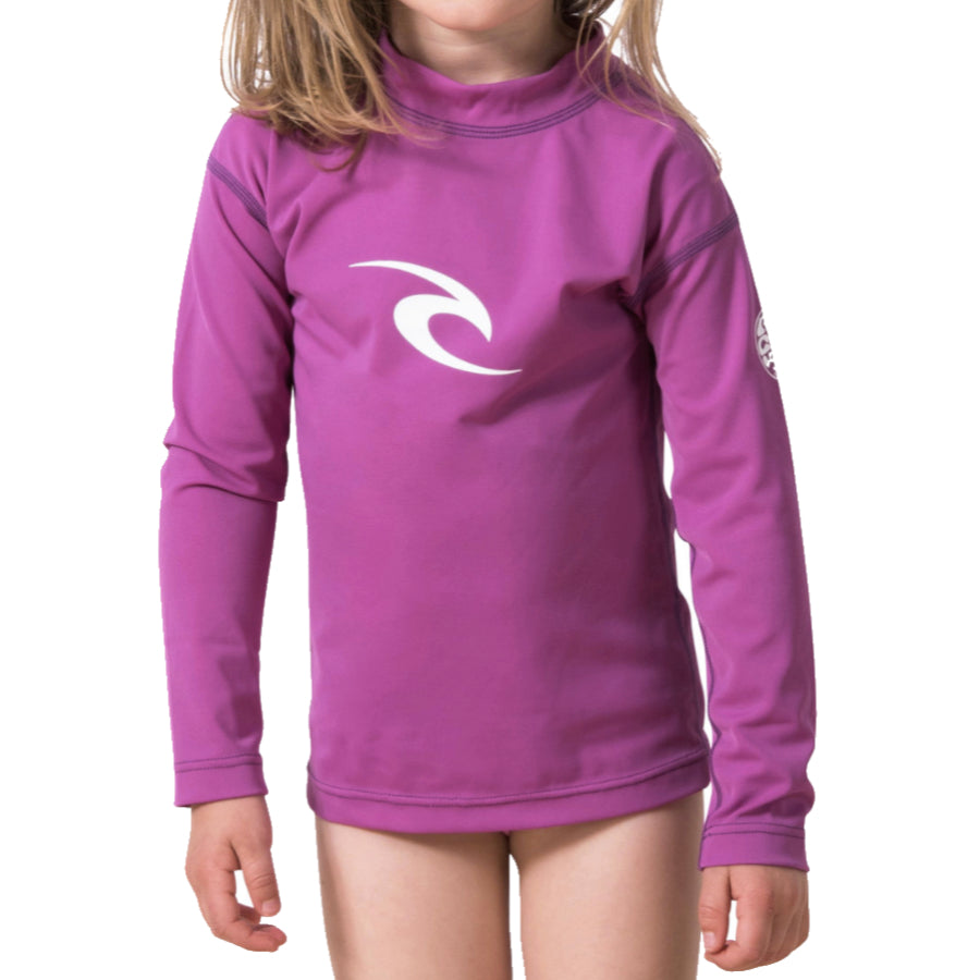Rip Curl UV Corpo L/SL Rashie - Grom - Blue