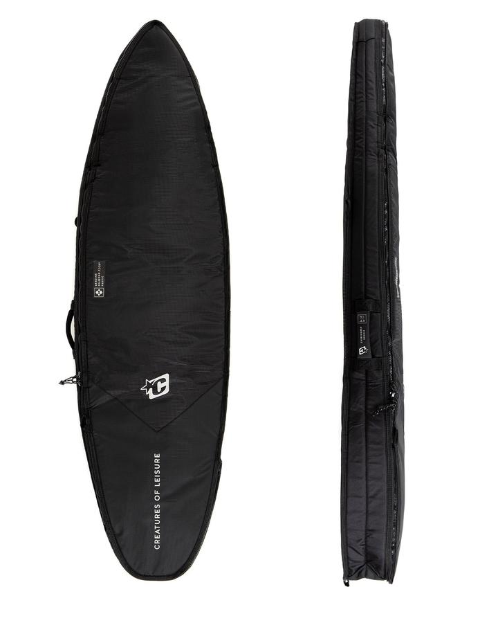 Creatures Shortboard Double DT2.0 Cover 6ft - Black/Silver