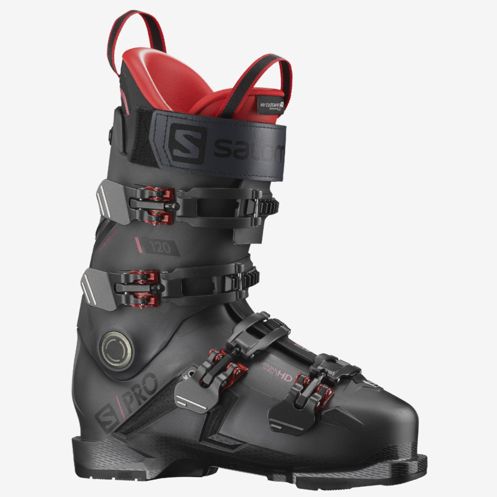 Salomon S/Pro 120 Mens Ski Boots - Belluga/Red/Black