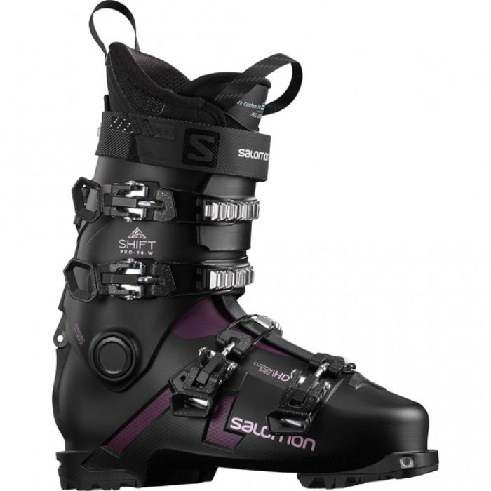 Salomon Shift Pro 90 Ski Boots Womens AT - Black Burgundy