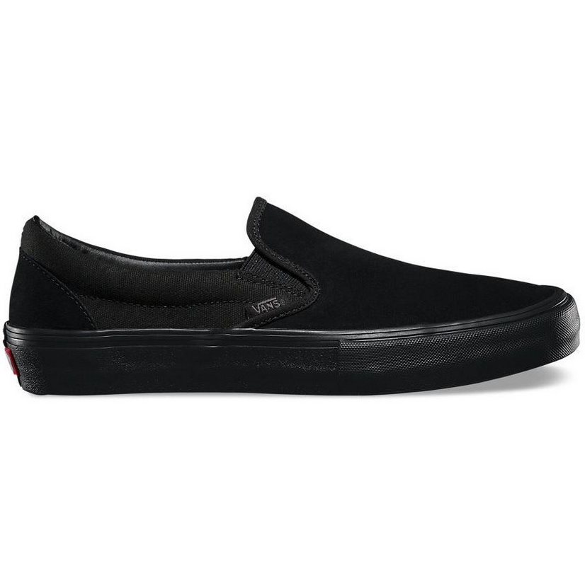 Vans Skate Slip-On Shoes Mens - Black/Black
