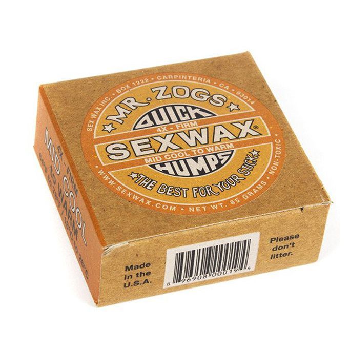 SEXWAX Quick Humps surfboard wax - Cool - Orange
