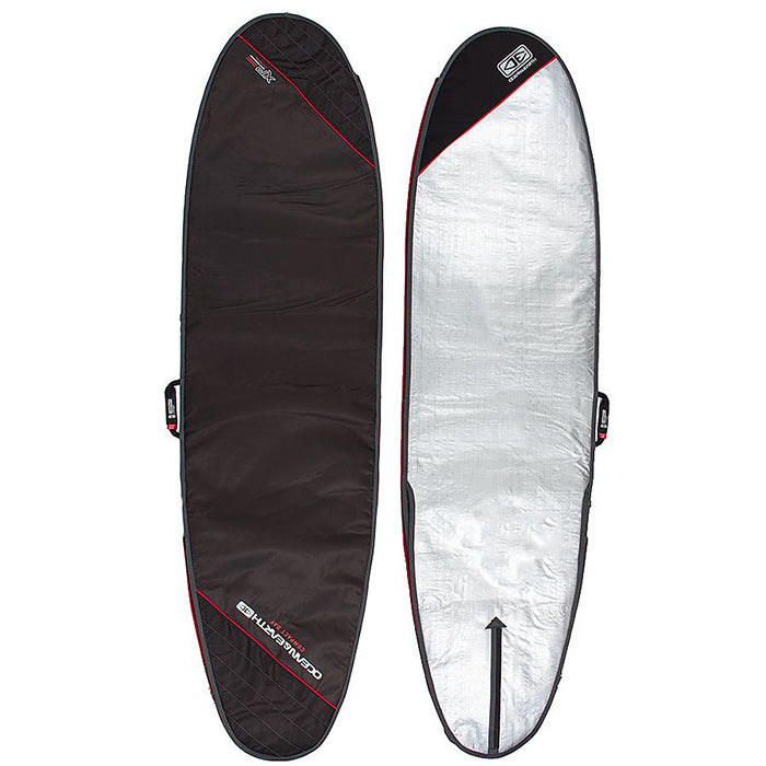 OCEAN AND EARTH Compact day Longboard cover - Black/Red