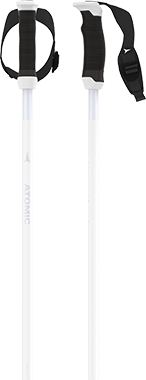 Atomic All Mountain Carbon SQS Womens Ski Poles - White/Light