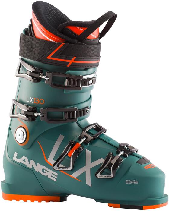 Lange LX 130 Mens Ski Boots - Jungle Green