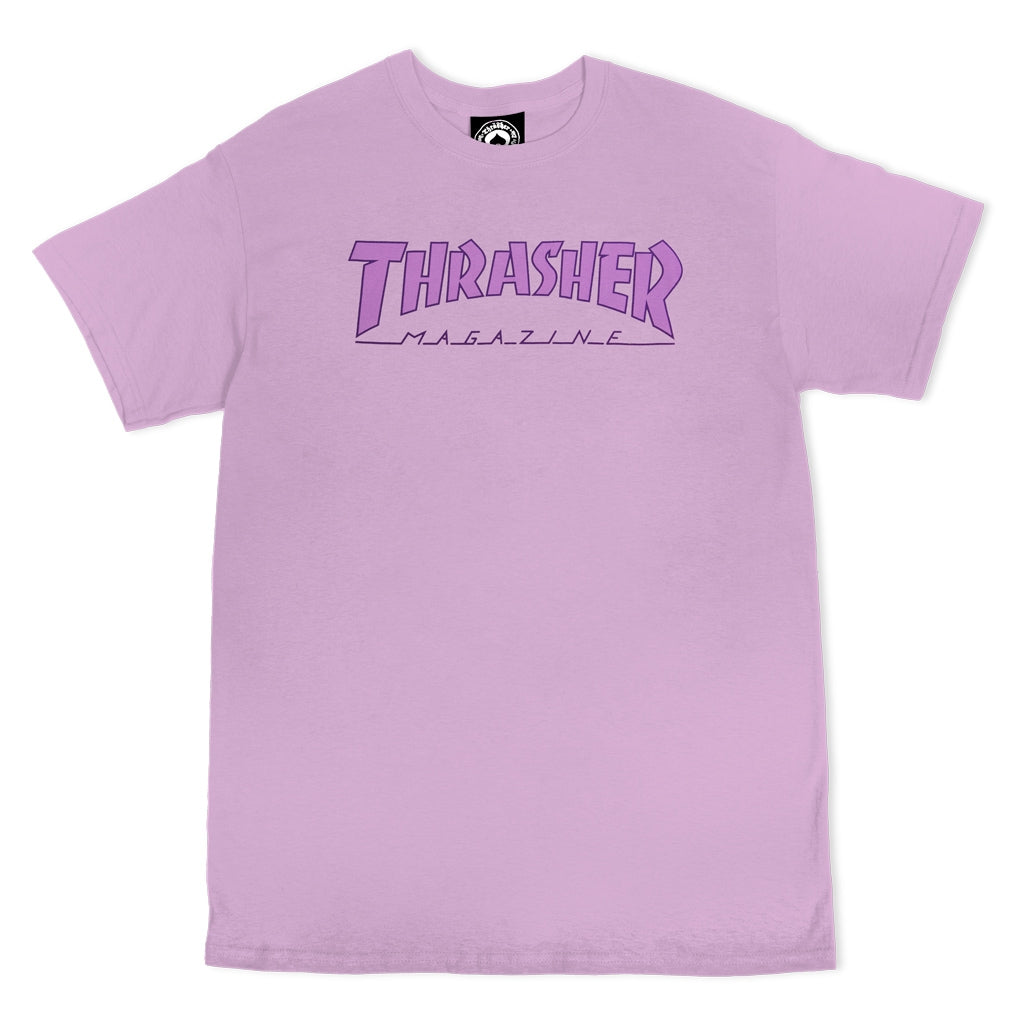 Thrasher Outlined Tee - Orchid