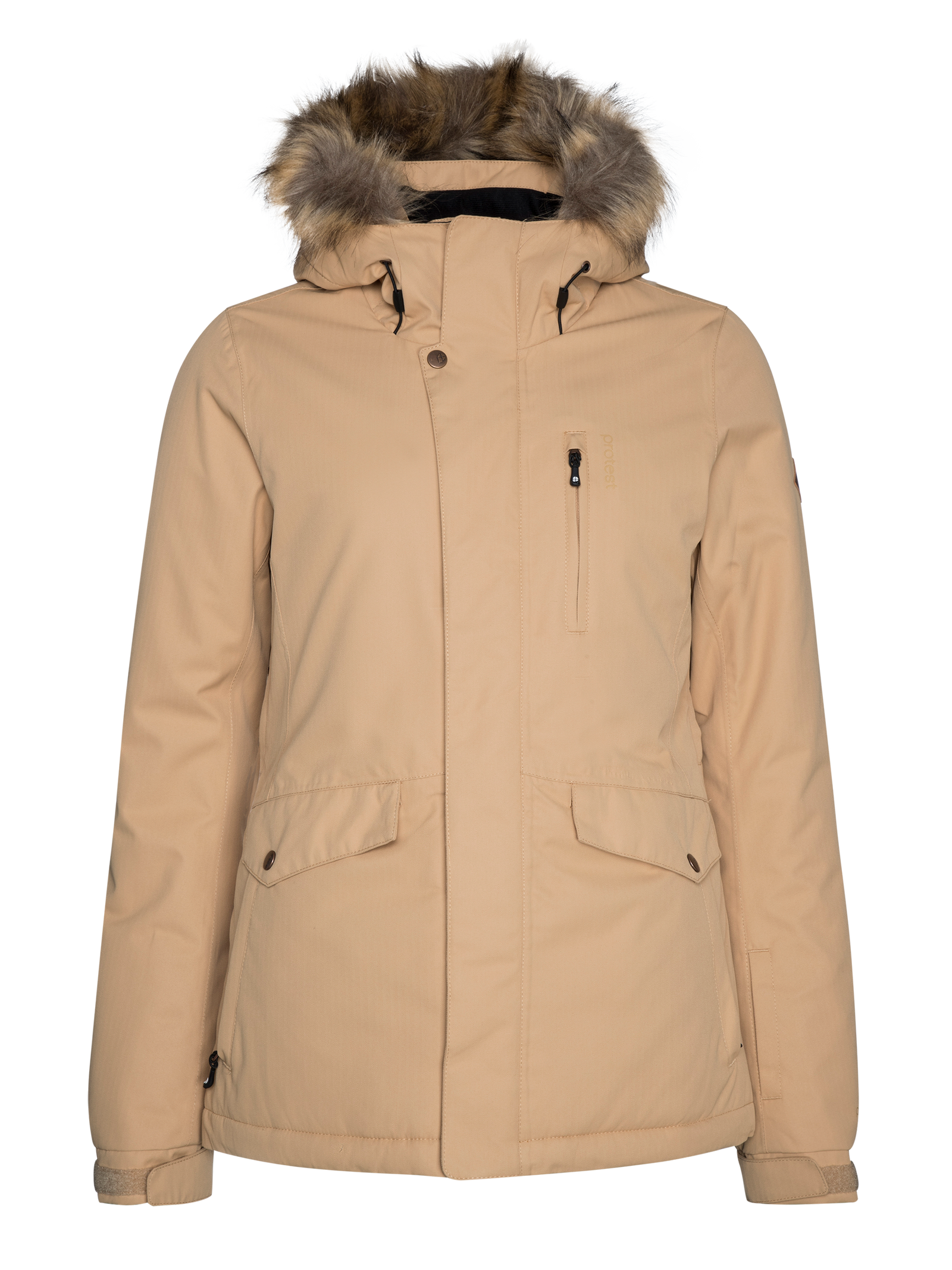 Protest Amanda Womens Snow Jacket - Tortilla