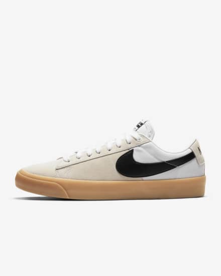 Nike SB Zoom Blazer Low Pro GT Mens Shoes - White/White/White/Black
