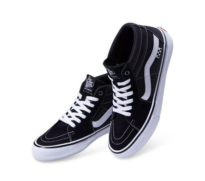 Vans Skate Grosso Mid Shoes Mens - Black/True White